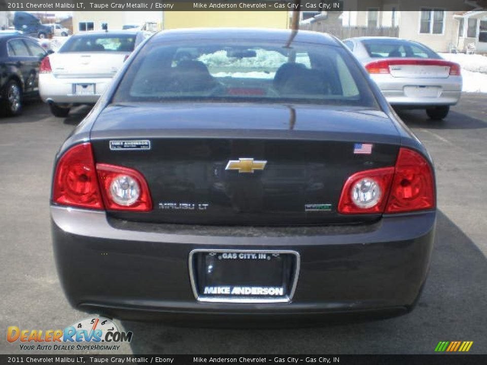2011 Chevrolet Malibu LT Taupe Gray Metallic / Ebony Photo #15