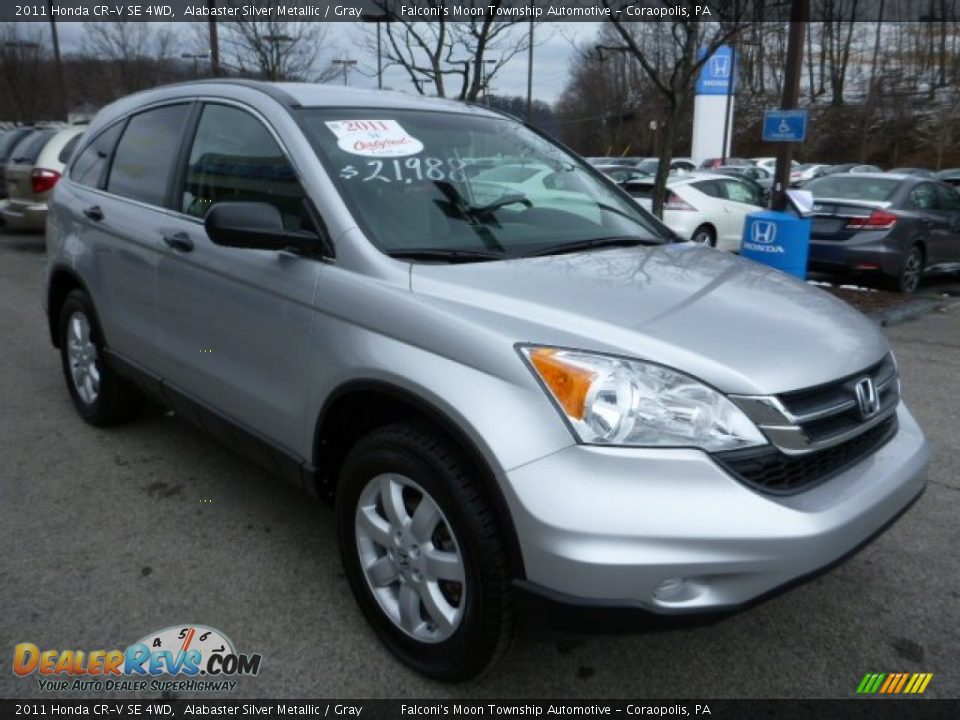 2011 Honda CR-V SE 4WD Alabaster Silver Metallic / Gray Photo #7