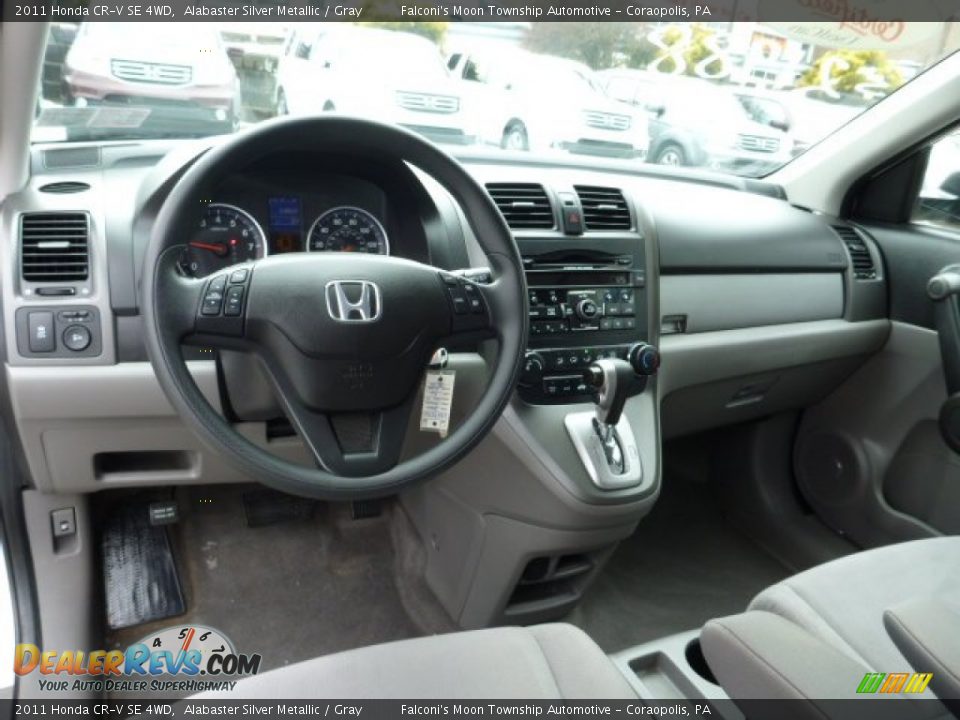 2011 Honda CR-V SE 4WD Alabaster Silver Metallic / Gray Photo #17
