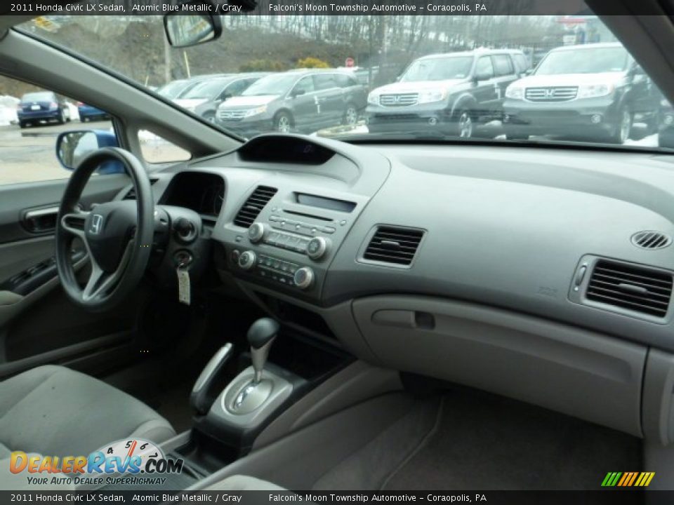 2011 Honda Civic LX Sedan Atomic Blue Metallic / Gray Photo #11