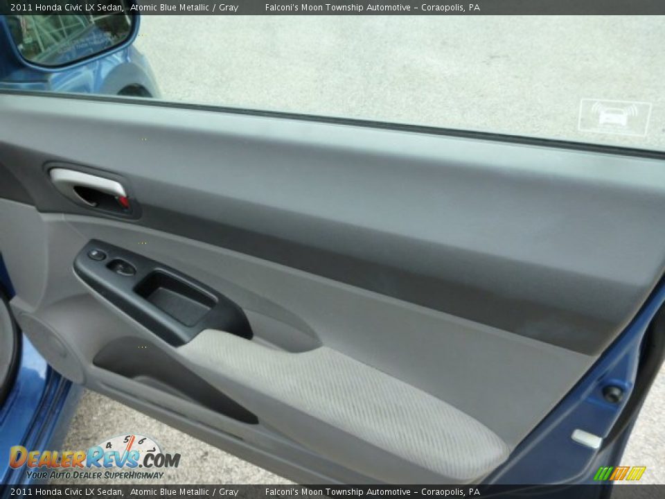 2011 Honda Civic LX Sedan Atomic Blue Metallic / Gray Photo #12
