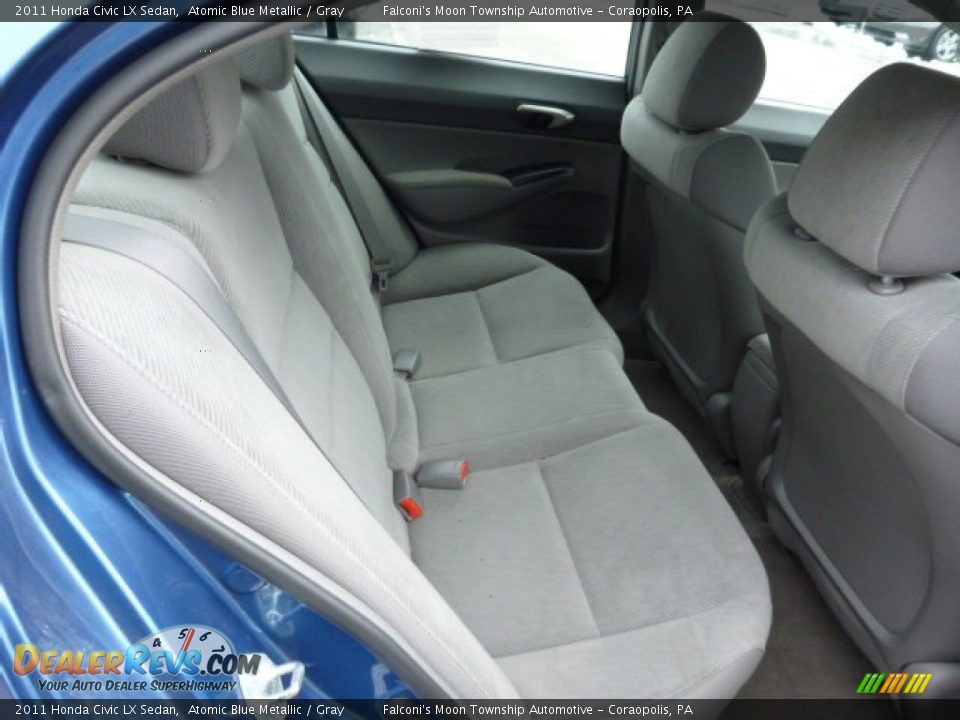 2011 Honda Civic LX Sedan Atomic Blue Metallic / Gray Photo #13