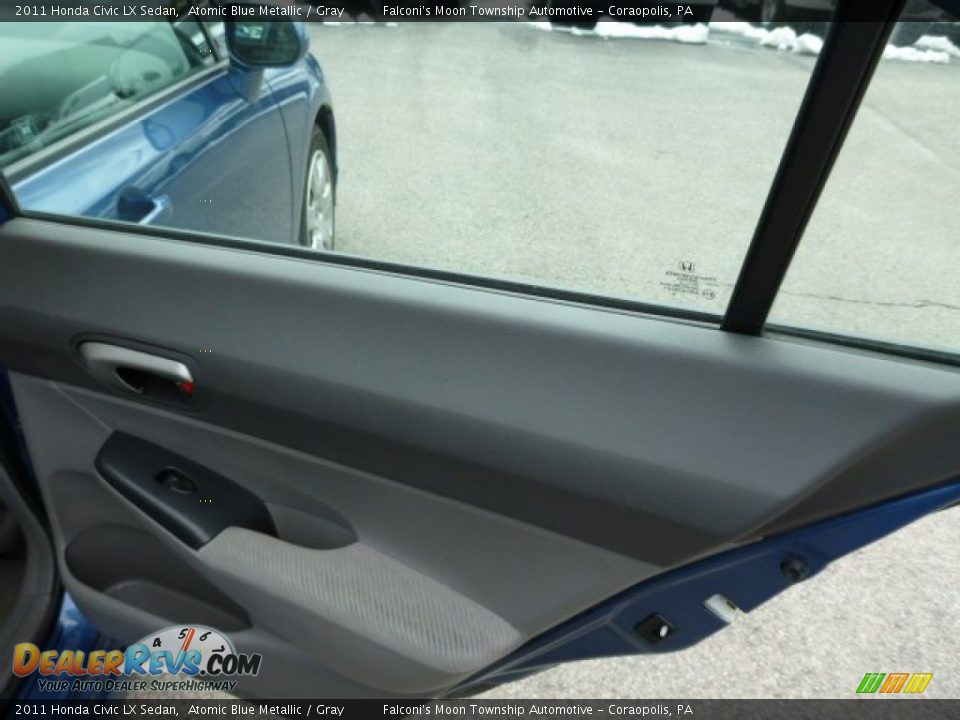 2011 Honda Civic LX Sedan Atomic Blue Metallic / Gray Photo #14
