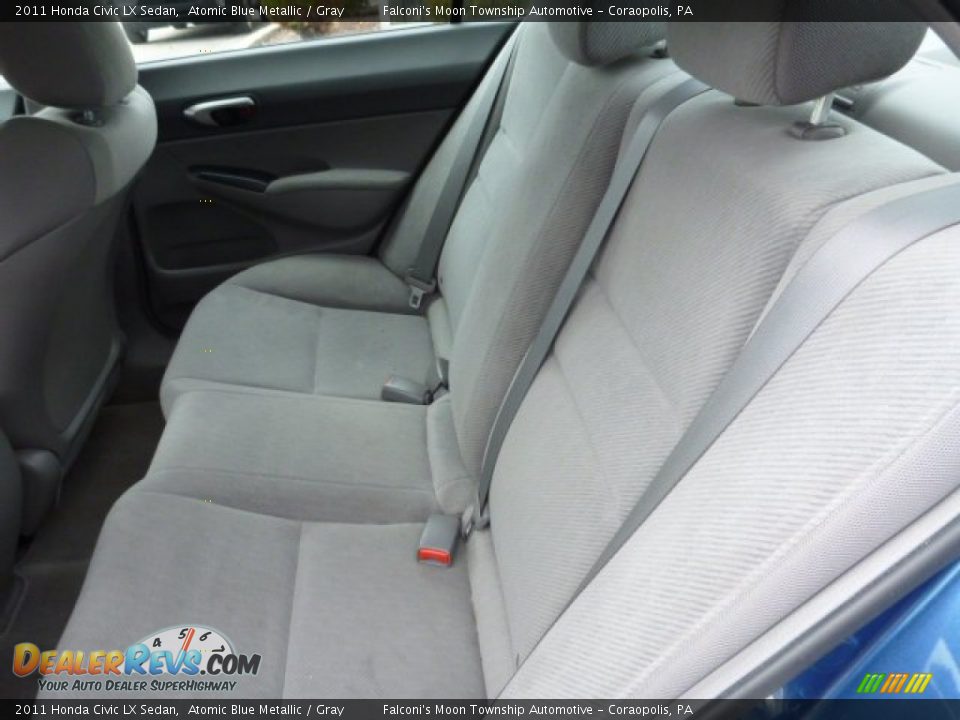 2011 Honda Civic LX Sedan Atomic Blue Metallic / Gray Photo #16