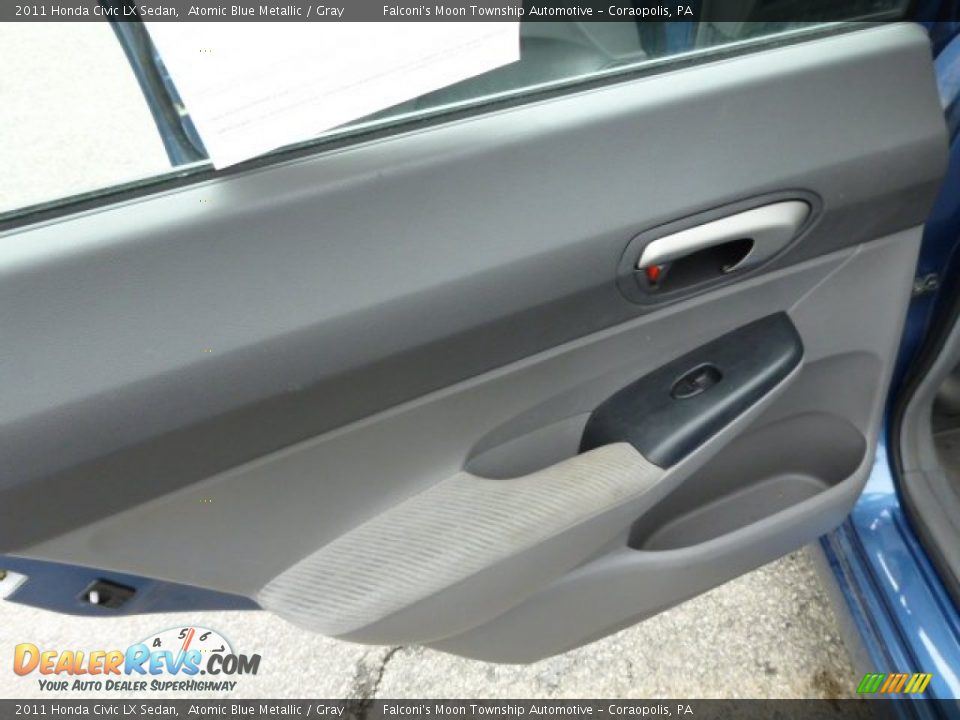 2011 Honda Civic LX Sedan Atomic Blue Metallic / Gray Photo #18