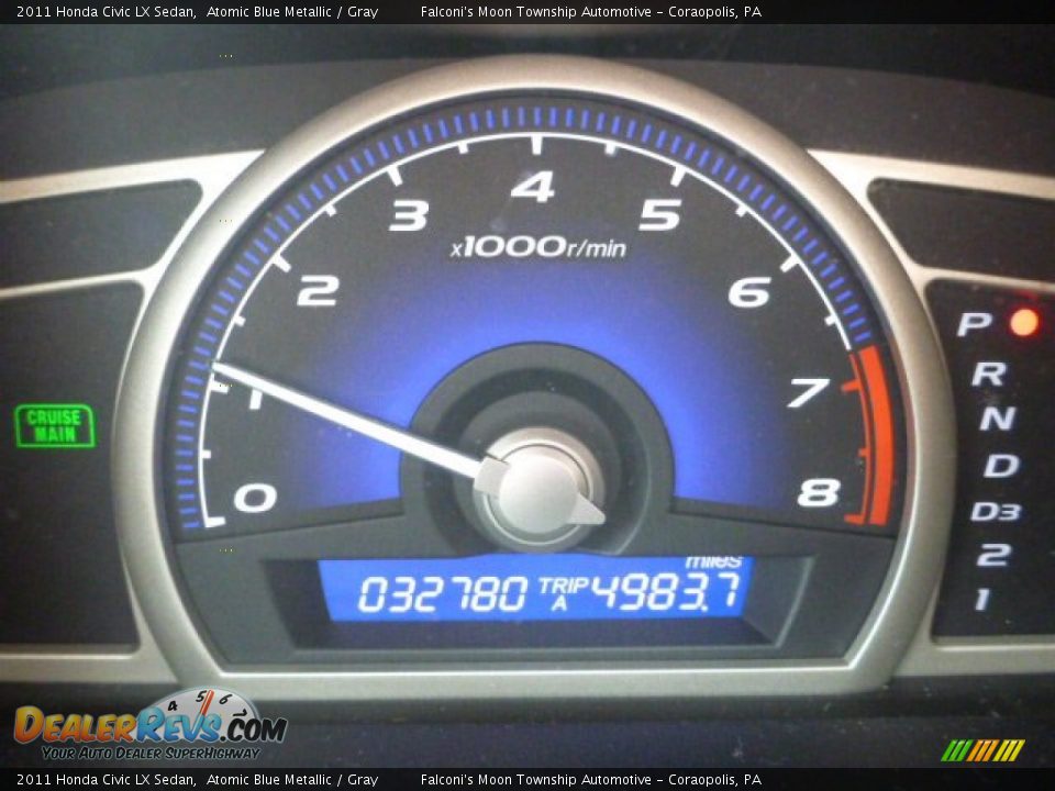 2011 Honda Civic LX Sedan Atomic Blue Metallic / Gray Photo #24