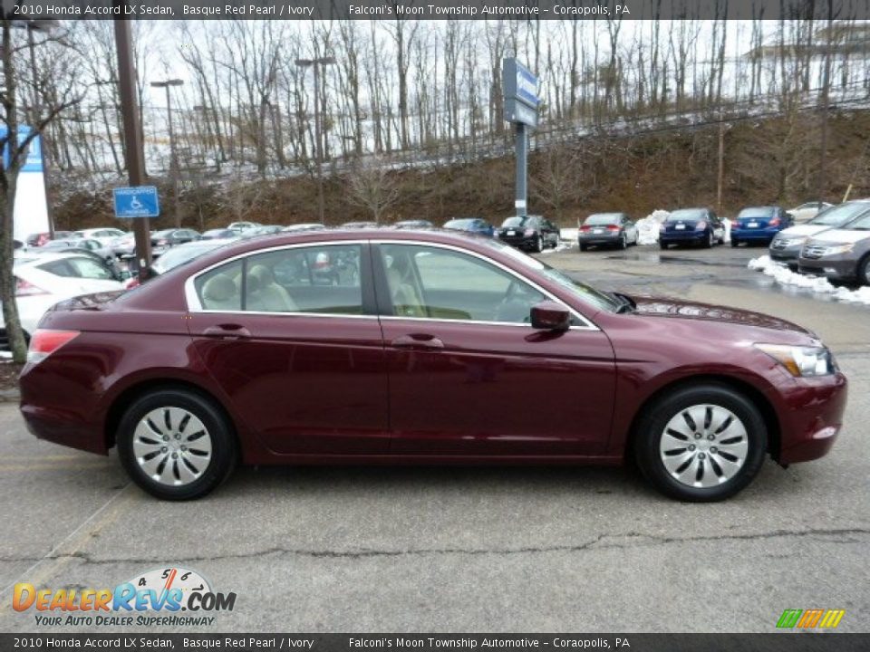 2010 Honda Accord LX Sedan Basque Red Pearl / Ivory Photo #6