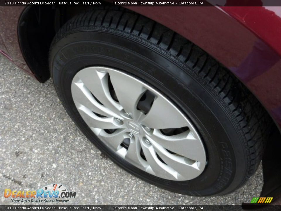 2010 Honda Accord LX Sedan Basque Red Pearl / Ivory Photo #9