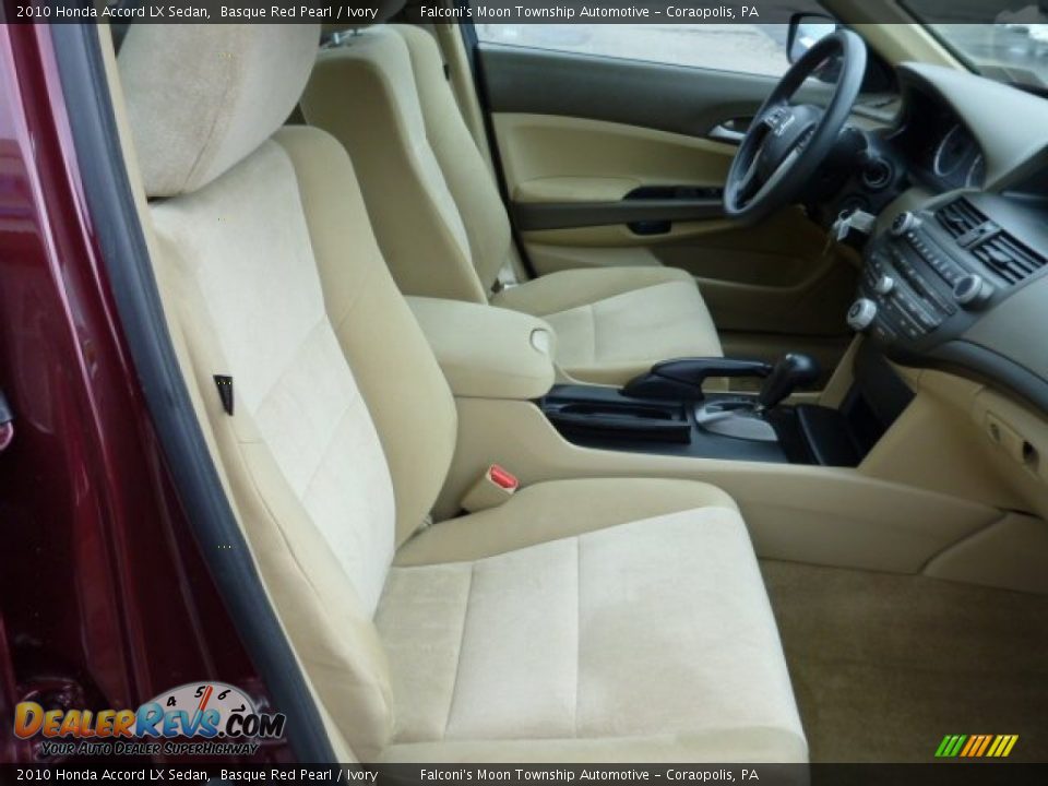 2010 Honda Accord LX Sedan Basque Red Pearl / Ivory Photo #10