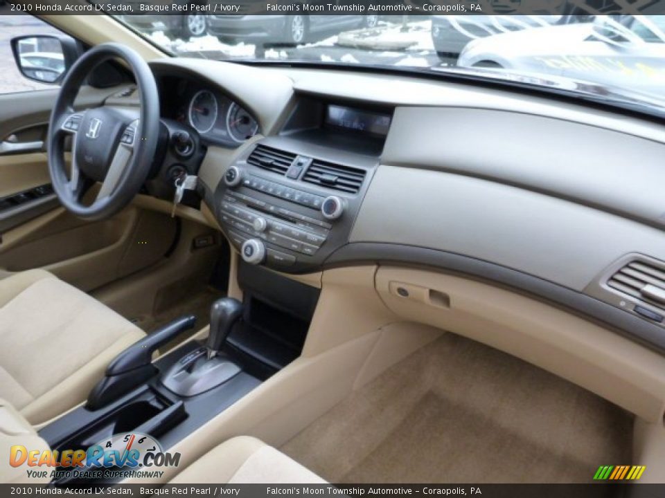 2010 Honda Accord LX Sedan Basque Red Pearl / Ivory Photo #11