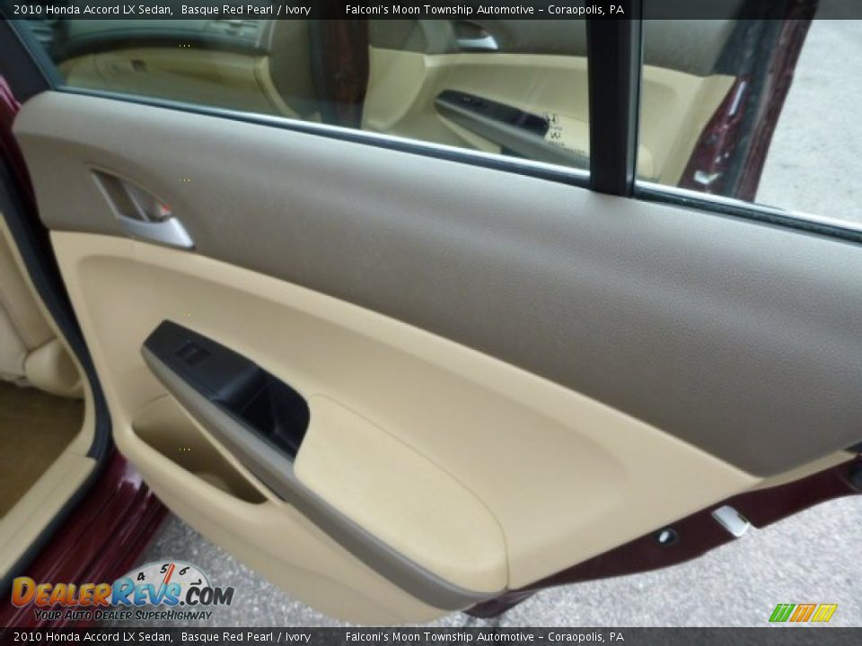 2010 Honda Accord LX Sedan Basque Red Pearl / Ivory Photo #14