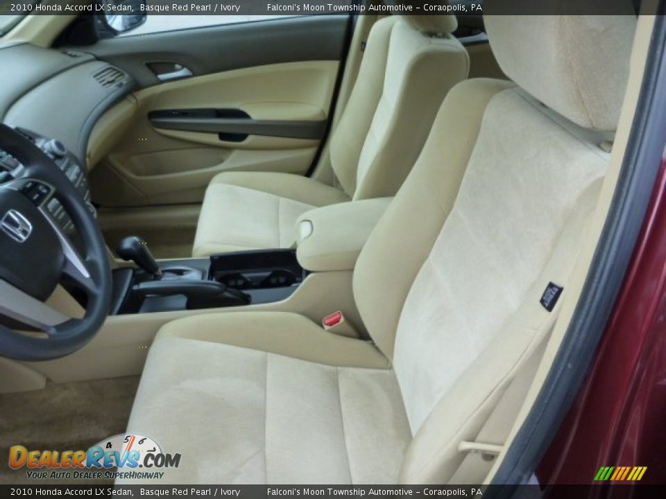 2010 Honda Accord LX Sedan Basque Red Pearl / Ivory Photo #15