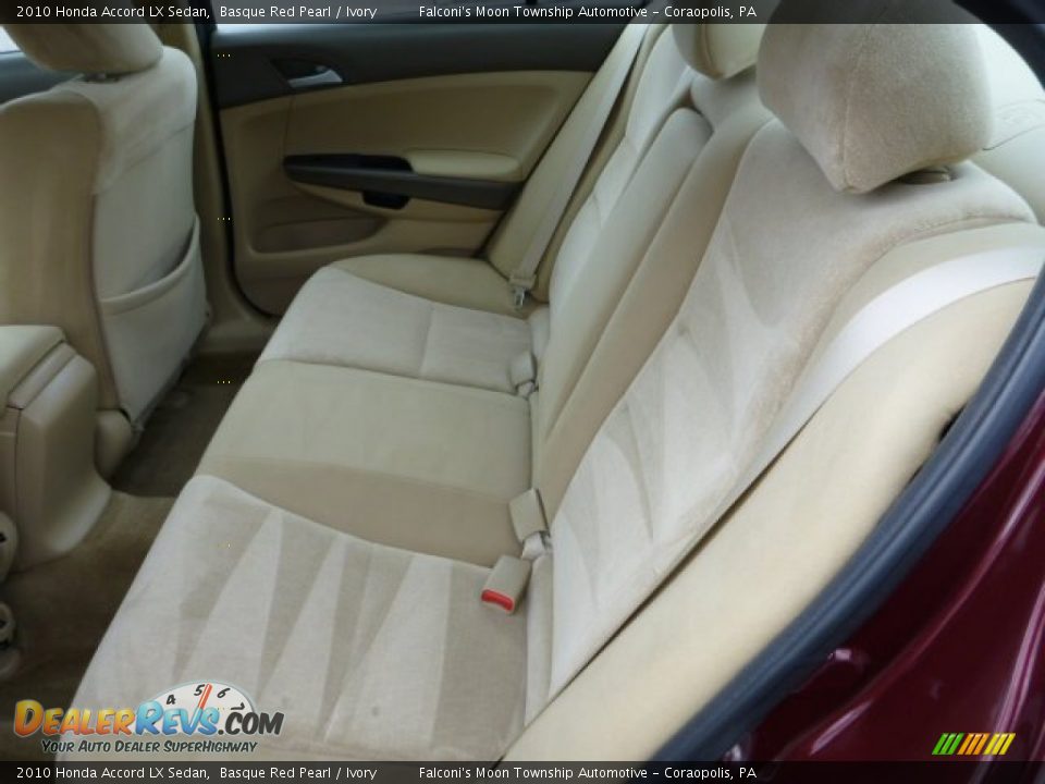 2010 Honda Accord LX Sedan Basque Red Pearl / Ivory Photo #16