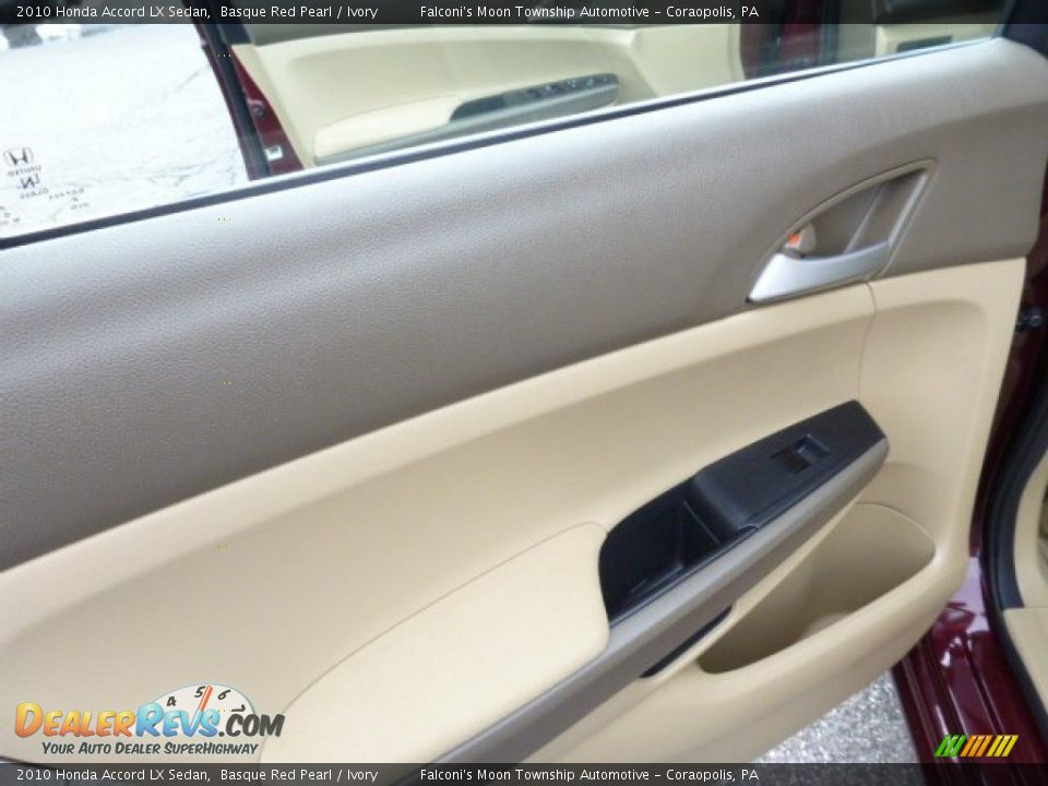 2010 Honda Accord LX Sedan Basque Red Pearl / Ivory Photo #18