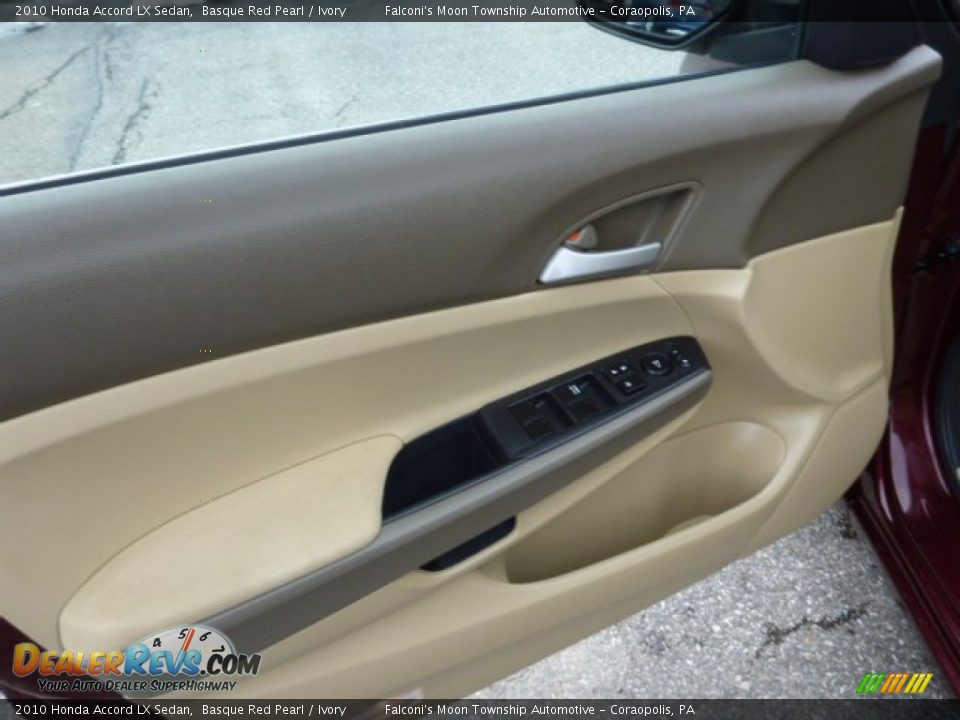 2010 Honda Accord LX Sedan Basque Red Pearl / Ivory Photo #19
