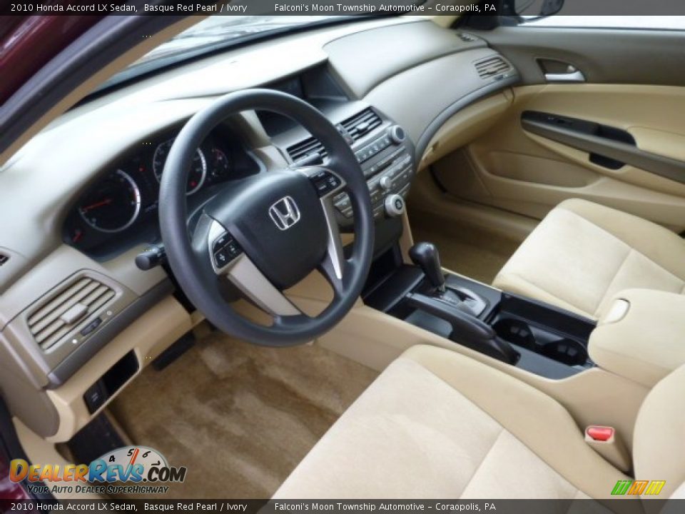 2010 Honda Accord LX Sedan Basque Red Pearl / Ivory Photo #20