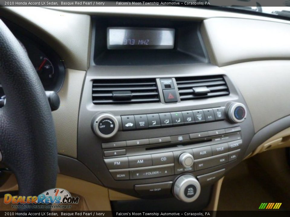 2010 Honda Accord LX Sedan Basque Red Pearl / Ivory Photo #23