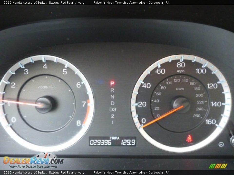 2010 Honda Accord LX Sedan Basque Red Pearl / Ivory Photo #24