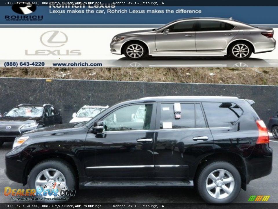 2013 Lexus GX 460 Black Onyx / Black/Auburn Bubinga Photo #1