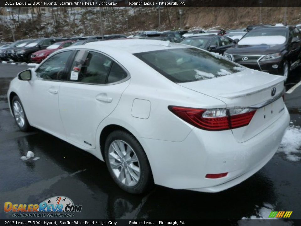 2013 Lexus ES 300h Hybrid Starfire White Pearl / Light Gray Photo #2