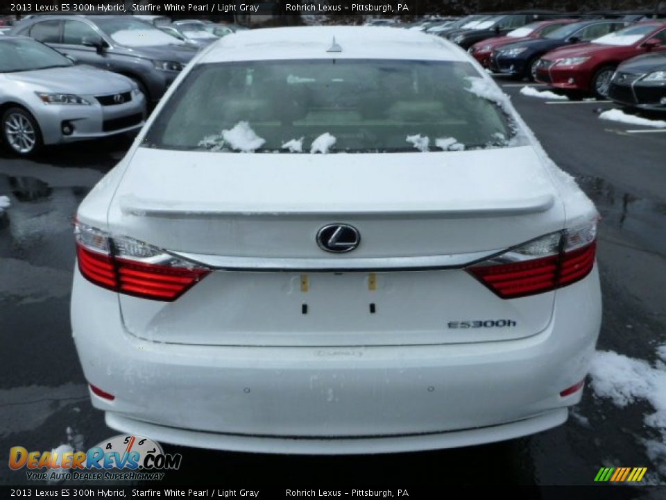 2013 Lexus ES 300h Hybrid Starfire White Pearl / Light Gray Photo #3