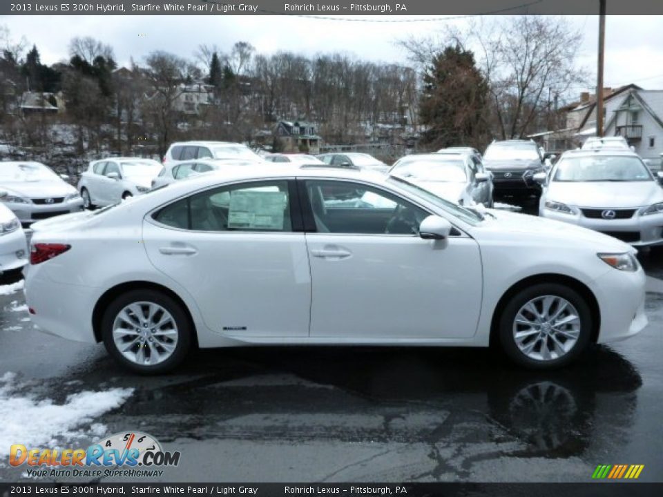2013 Lexus ES 300h Hybrid Starfire White Pearl / Light Gray Photo #5