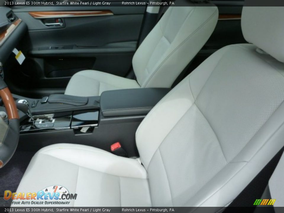 2013 Lexus ES 300h Hybrid Starfire White Pearl / Light Gray Photo #10