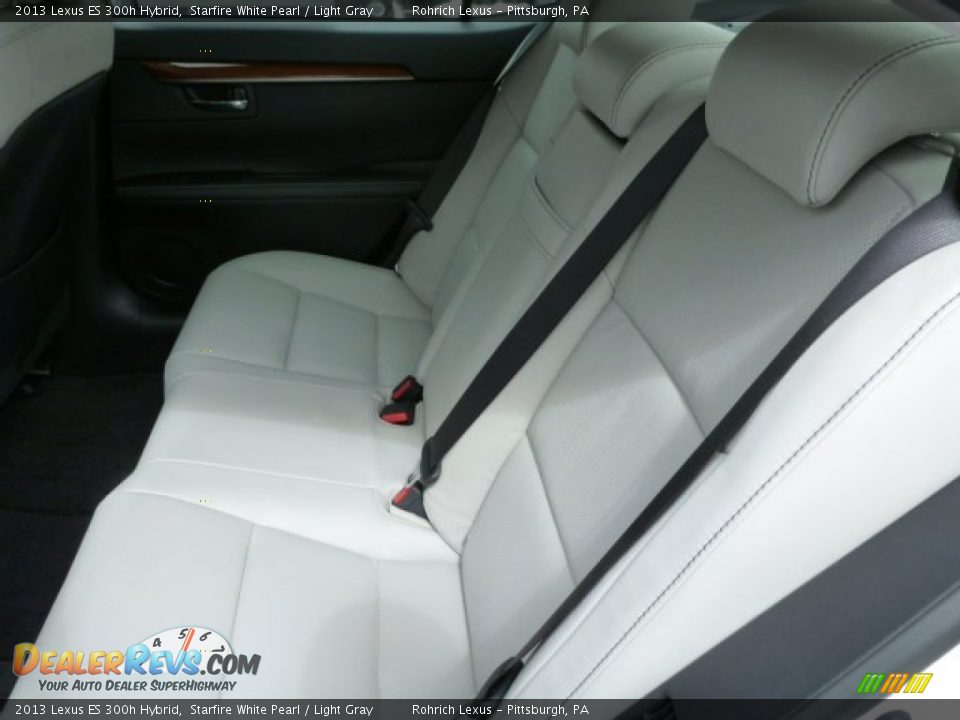 2013 Lexus ES 300h Hybrid Starfire White Pearl / Light Gray Photo #11