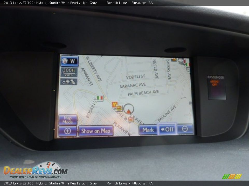 2013 Lexus ES 300h Hybrid Starfire White Pearl / Light Gray Photo #16