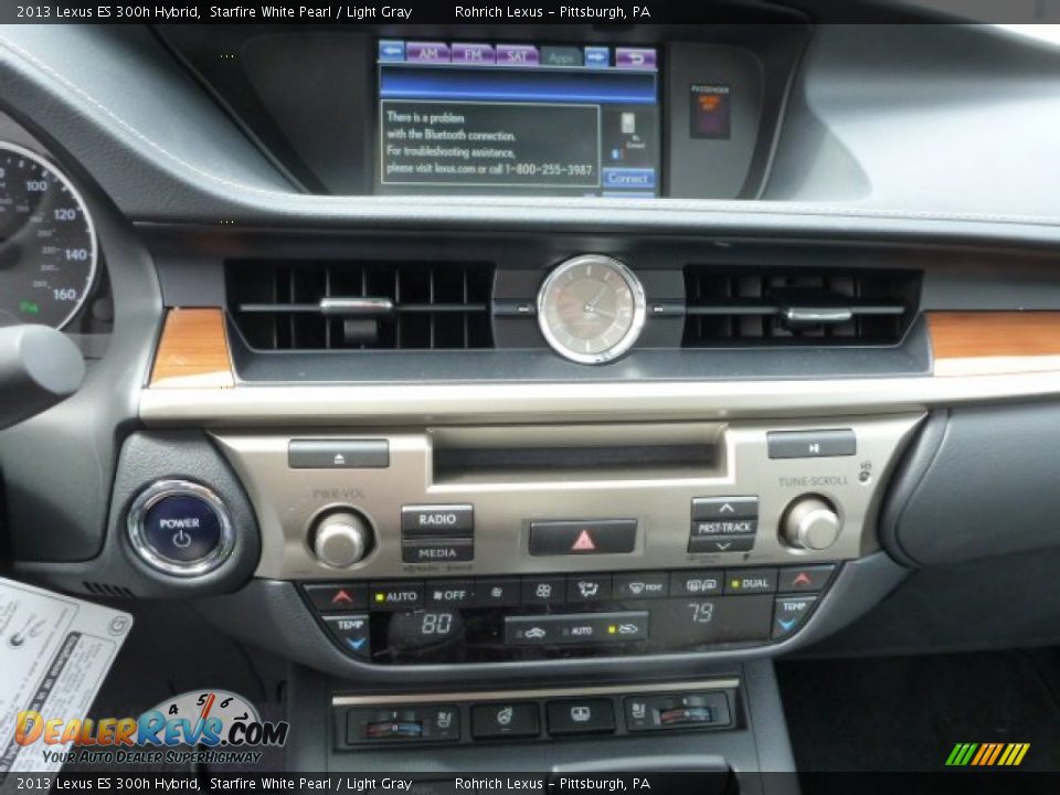 2013 Lexus ES 300h Hybrid Starfire White Pearl / Light Gray Photo #18