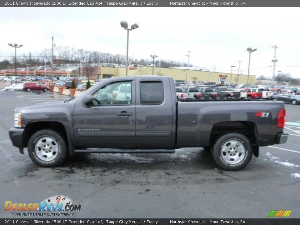2011 Chevrolet Silverado 1500 LT Extended Cab 4x4 Taupe Gray Metallic / Ebony Photo #5