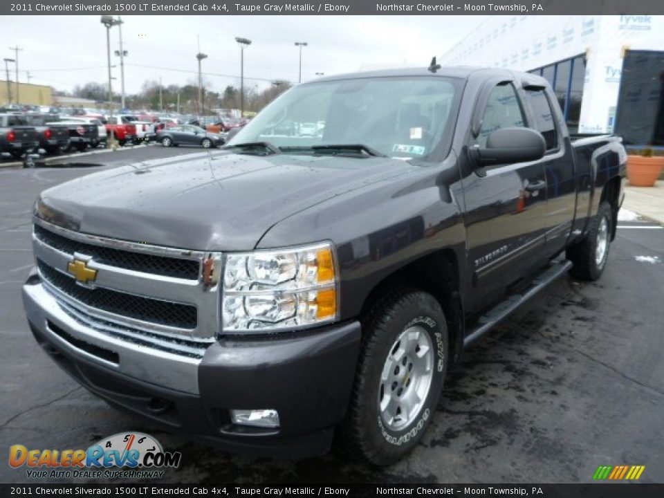 2011 Chevrolet Silverado 1500 LT Extended Cab 4x4 Taupe Gray Metallic / Ebony Photo #6