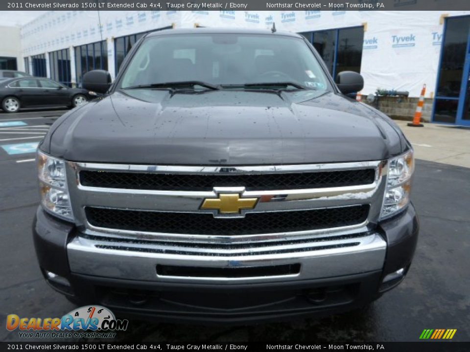 2011 Chevrolet Silverado 1500 LT Extended Cab 4x4 Taupe Gray Metallic / Ebony Photo #7