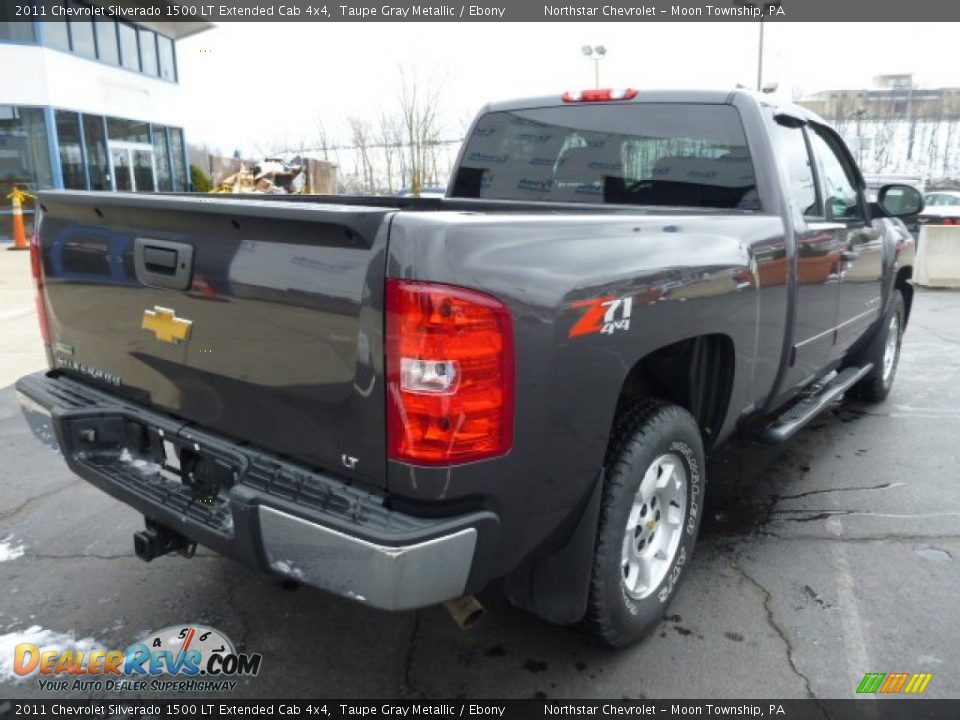 2011 Chevrolet Silverado 1500 LT Extended Cab 4x4 Taupe Gray Metallic / Ebony Photo #8