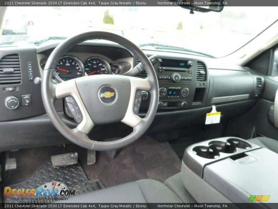 2011 Chevrolet Silverado 1500 LT Extended Cab 4x4 Taupe Gray Metallic / Ebony Photo #12