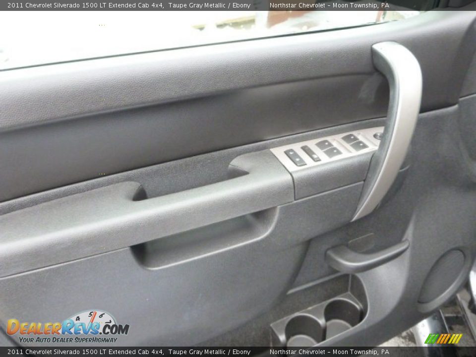 2011 Chevrolet Silverado 1500 LT Extended Cab 4x4 Taupe Gray Metallic / Ebony Photo #13