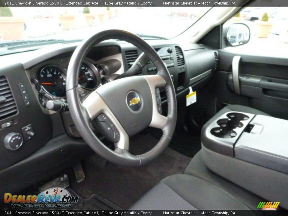 2011 Chevrolet Silverado 1500 LT Extended Cab 4x4 Taupe Gray Metallic / Ebony Photo #18