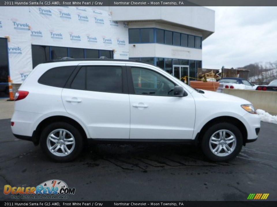 2011 Hyundai Santa Fe GLS AWD Frost White Pearl / Gray Photo #2