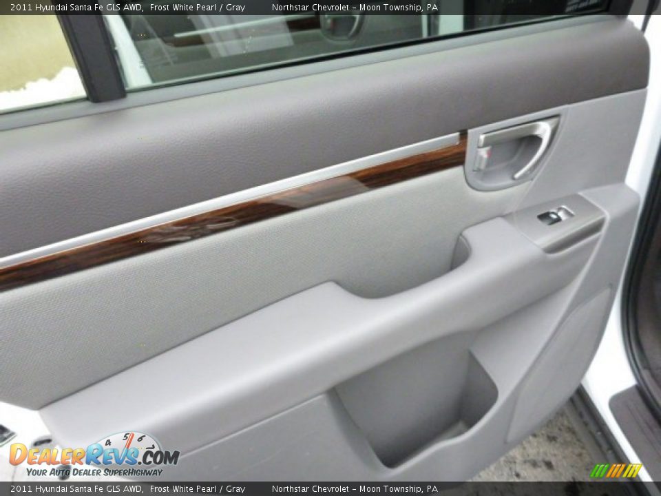 2011 Hyundai Santa Fe GLS AWD Frost White Pearl / Gray Photo #13