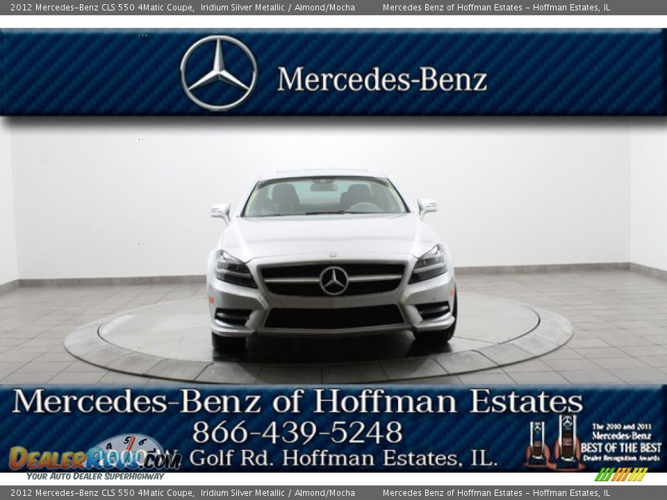 2012 Mercedes-Benz CLS 550 4Matic Coupe Iridium Silver Metallic / Almond/Mocha Photo #3