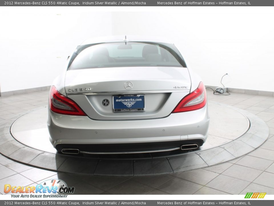 2012 Mercedes-Benz CLS 550 4Matic Coupe Iridium Silver Metallic / Almond/Mocha Photo #4