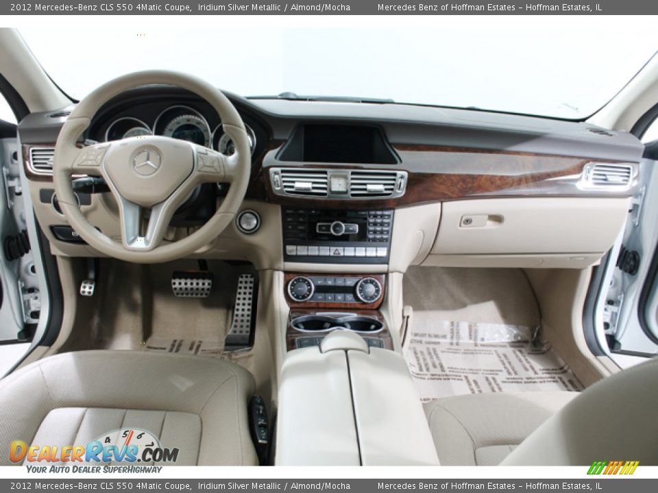 2012 Mercedes-Benz CLS 550 4Matic Coupe Iridium Silver Metallic / Almond/Mocha Photo #6