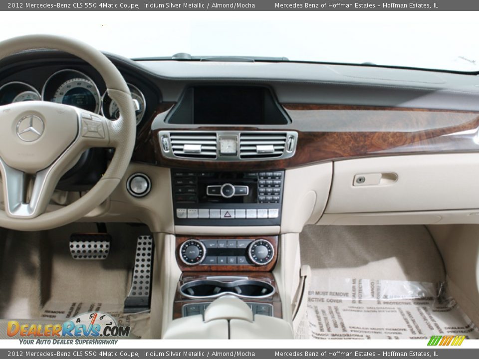 2012 Mercedes-Benz CLS 550 4Matic Coupe Iridium Silver Metallic / Almond/Mocha Photo #9
