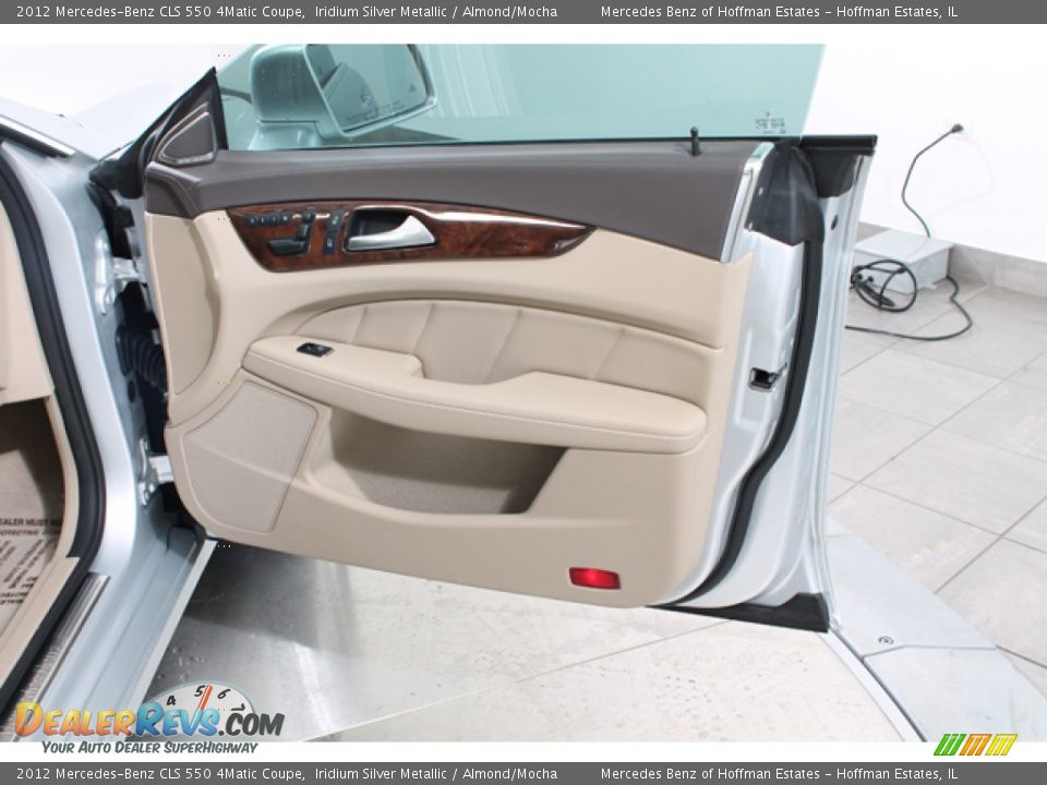2012 Mercedes-Benz CLS 550 4Matic Coupe Iridium Silver Metallic / Almond/Mocha Photo #13