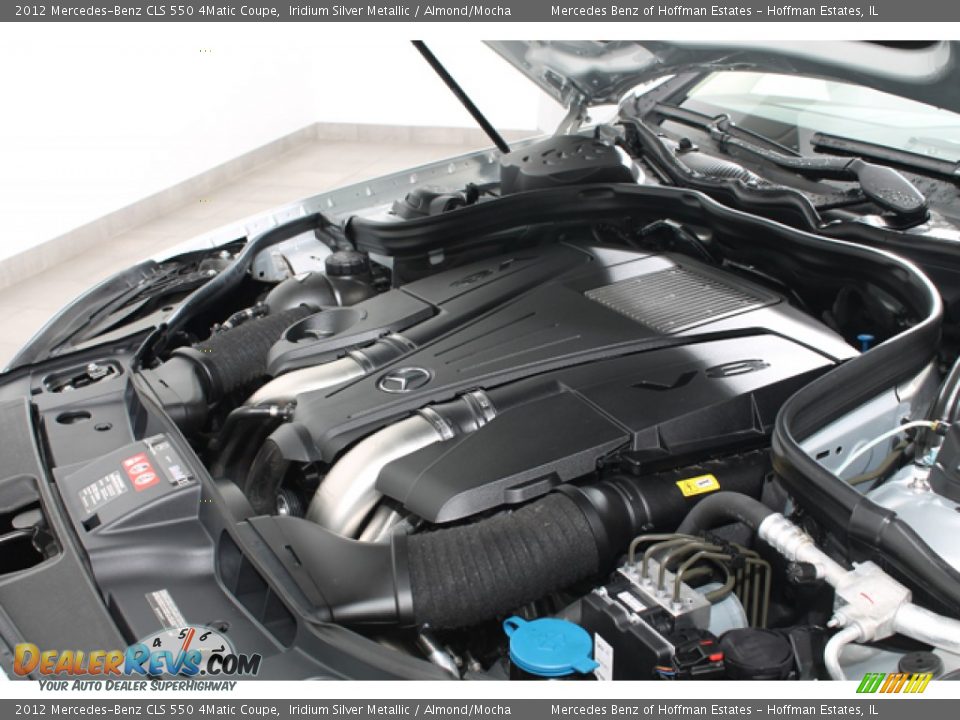 2012 Mercedes-Benz CLS 550 4Matic Coupe Iridium Silver Metallic / Almond/Mocha Photo #26