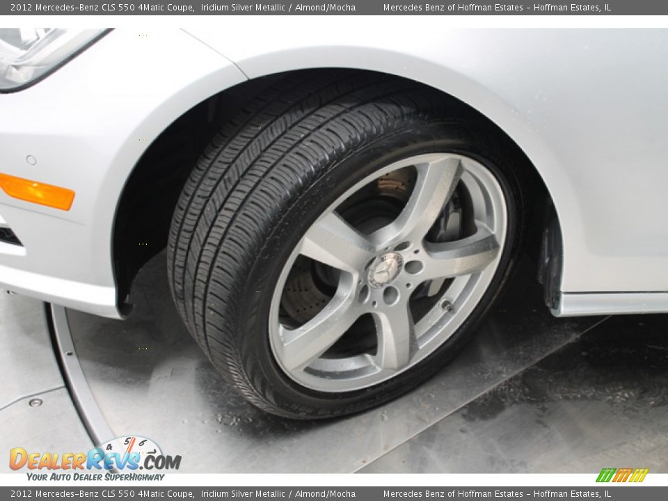 2012 Mercedes-Benz CLS 550 4Matic Coupe Iridium Silver Metallic / Almond/Mocha Photo #28