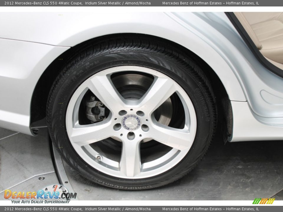 2012 Mercedes-Benz CLS 550 4Matic Coupe Iridium Silver Metallic / Almond/Mocha Photo #29