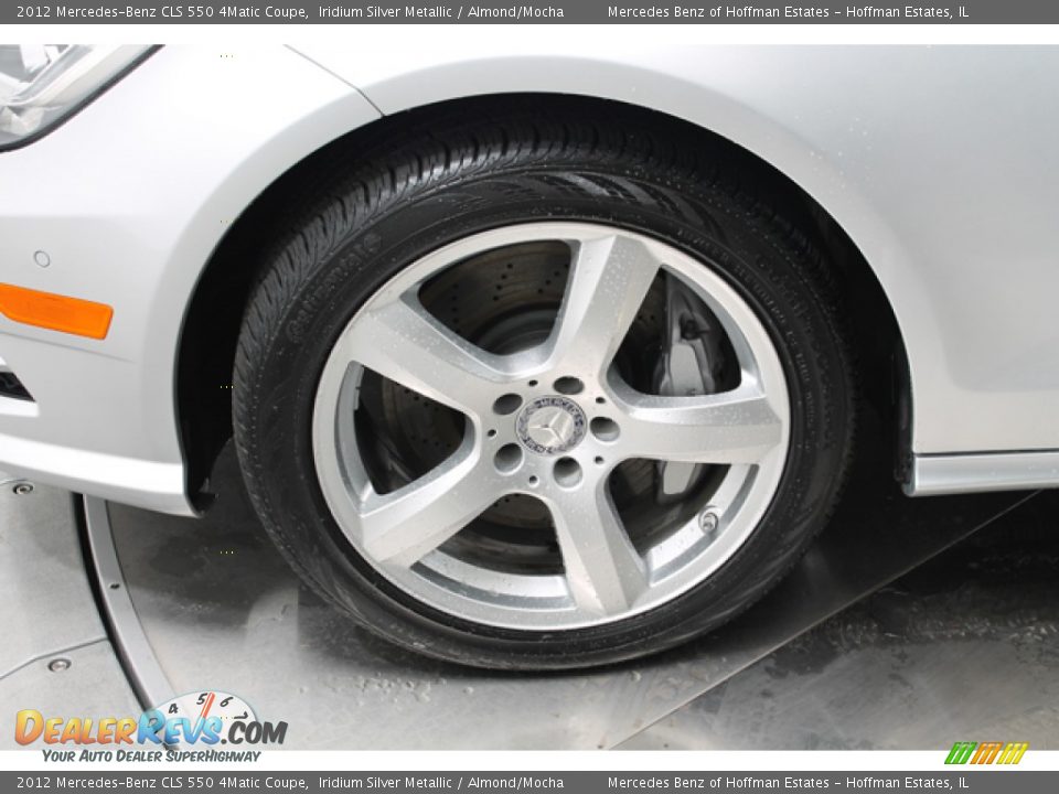 2012 Mercedes-Benz CLS 550 4Matic Coupe Iridium Silver Metallic / Almond/Mocha Photo #30