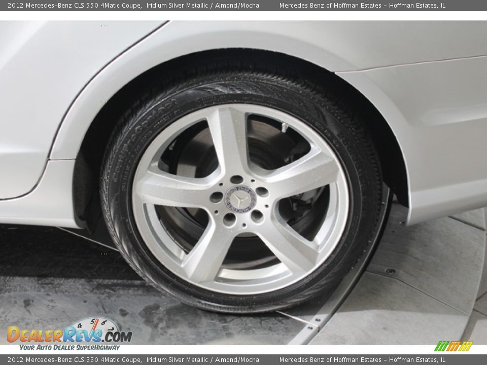 2012 Mercedes-Benz CLS 550 4Matic Coupe Iridium Silver Metallic / Almond/Mocha Photo #31