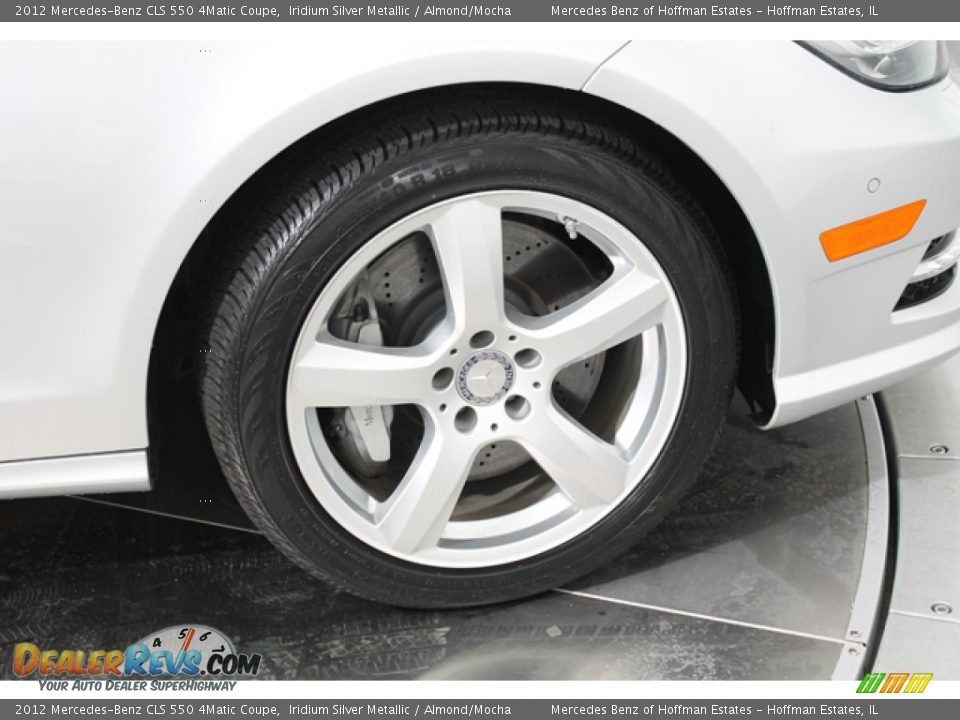 2012 Mercedes-Benz CLS 550 4Matic Coupe Iridium Silver Metallic / Almond/Mocha Photo #32